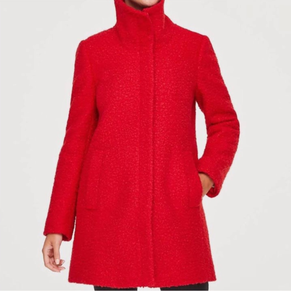 Ann Taylor Loft funnel neck wool coat